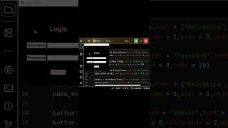 Python Tkinter Login Form 🔐 | 30 Sec GUI Project #tkinter #coding #codingbat #pythonminiprojects
