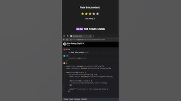 Star Rating System with JavaScript in 60 Seconds ⭐ #coding #javascript