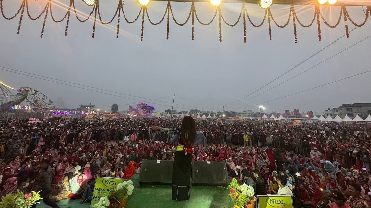  तुलसीपुर महोत्सव: प्रीति आले ने अपनी आवाज से सबको नचाया#PreetiAle #kpun#Indo🇮🇳 #Nepal🇳🇵#Vlogger🤳🙏😊