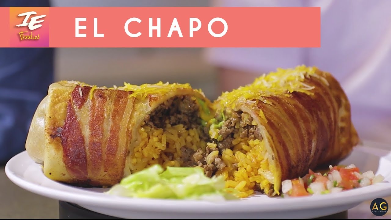 El Chapo Bacon Wrapped Burrito Best Places to eat in Moreno Valley YouTube