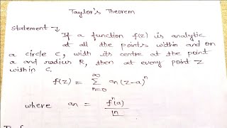 Celebrity Taylor's Theorem In Advanced Complex Analysis| MSc Bsc Maths  Wealth
