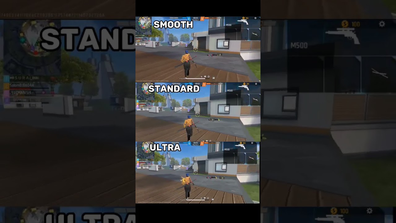 free fire Display settings 