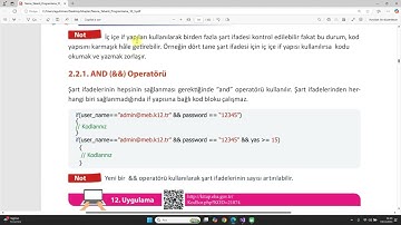 #35- C# Mantıksal operatörler, C# and operatörü