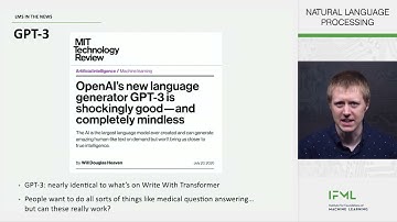 Language Models in the News (NLP for High School 2021-2022 version)