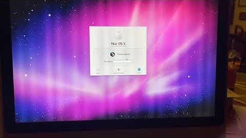 Early 2008 iMac (iMac8,1) Booting to OS X Snow Leopard