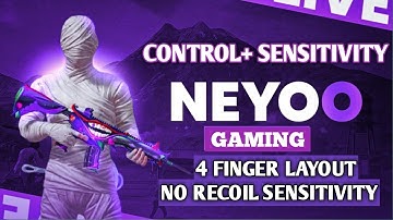 UPDATED 2.1 SOUL NEYO CONTROL AND SENSITIVITY CODE BGMI 4 FINGER LAYOUT STAR RAJ BGMI #neyo