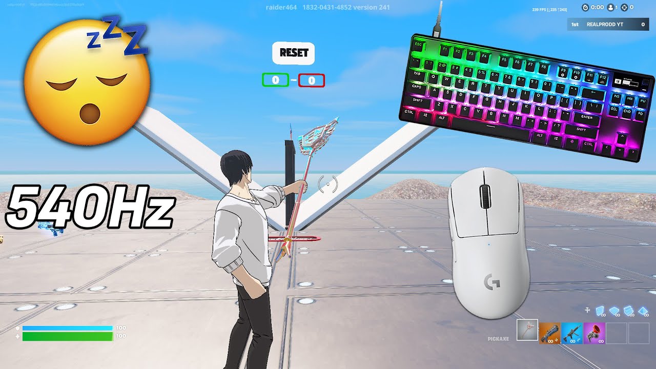 Steelseries Apex Pro TKL ASMR 🏆1v1 BuildFights 😴 Satisfying Keyboard Fortnite 360 FPS 4K