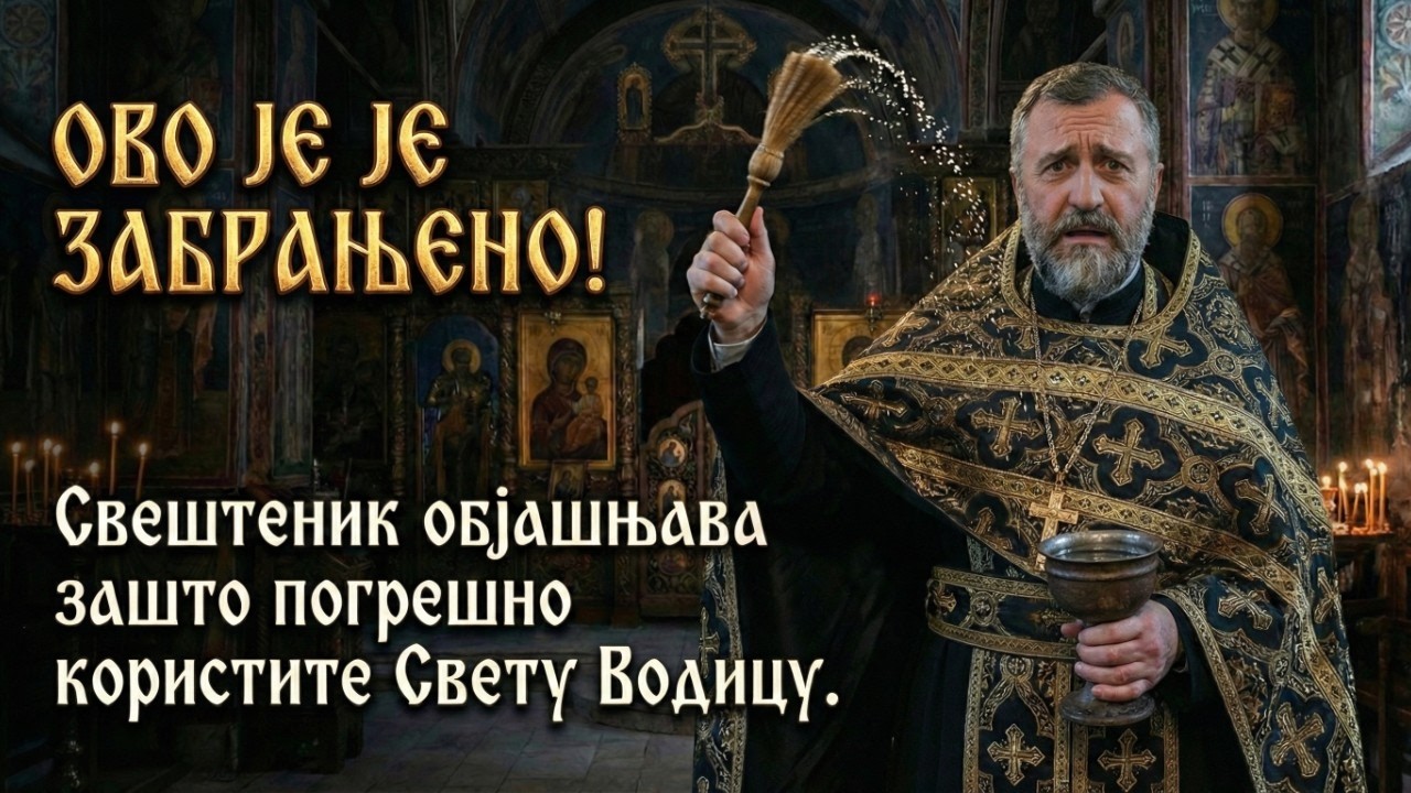 ИСТИНА О СВЕТОЈ ВОДИЦИ: Ово већина верника ради погрешно!