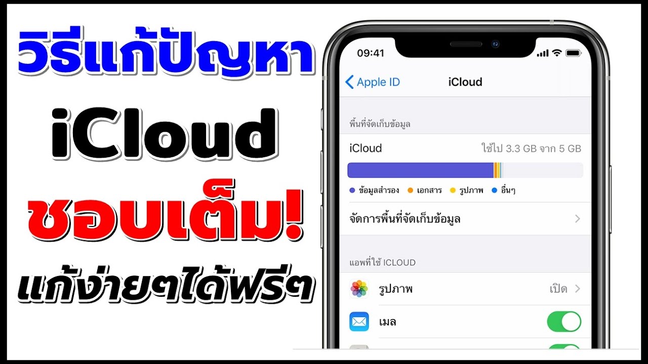 วิธี แก้ icloud เต็ม วุฒิสิทธิ์