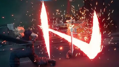 Defeating Roche with a Cross-Slash | Final Fantasy VII Remake