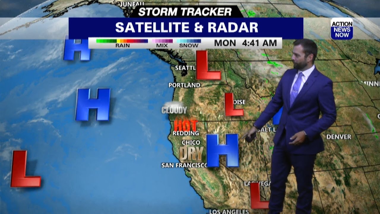 Storm Tracker Forecast: Hot with increasing clouds Monday - YouTube