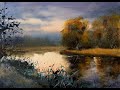 How to paint landscape in watercolor painting demo by javid tabatabaei