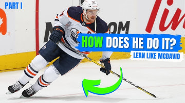 How to get McDavid LEVEL lean on crossovers!! (Physics of skating)