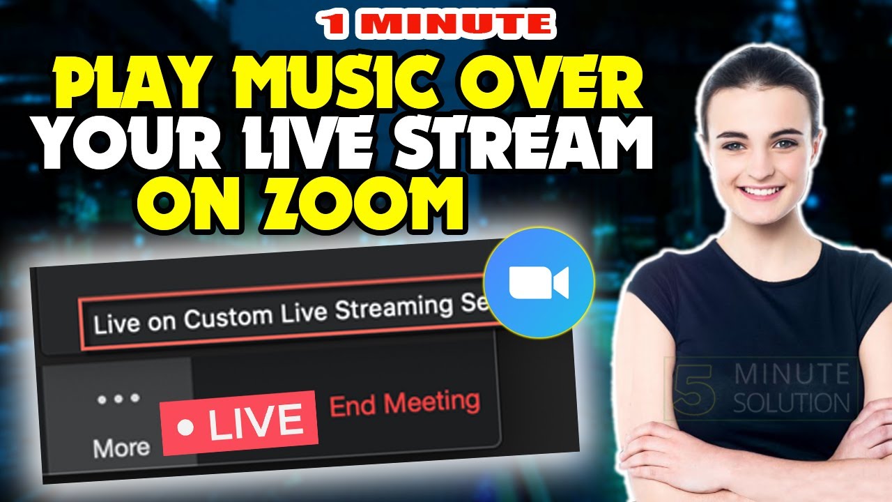 How to play music over your live stream on zoom 2024 YouTube