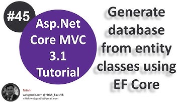 (#45) Generate database using entity framework core CLI | add table, column | Asp.Net Core tutorial