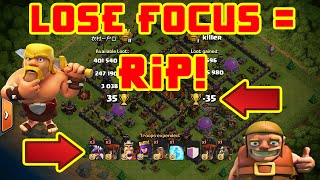 Clash of Clans | WHAT HAPPENS WHEN YOU LOSE FOCUS! [-35] RIP! screenshot 2