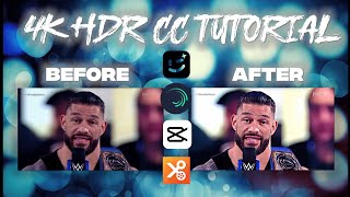 HDR CC TUTORIAL IN ALIGHT MOTION AND CAPCUT || SMOOTH VIDEO EDIT TUTORIAL || BEST EDIT IN 2023 screenshot 5