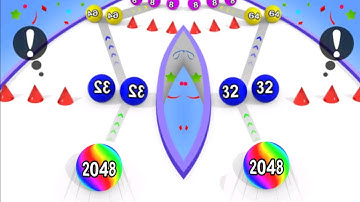 2048 Ball Run Game video games Walkthrough Android, iOS New Update Trailers Gameplay Mobile Level 44