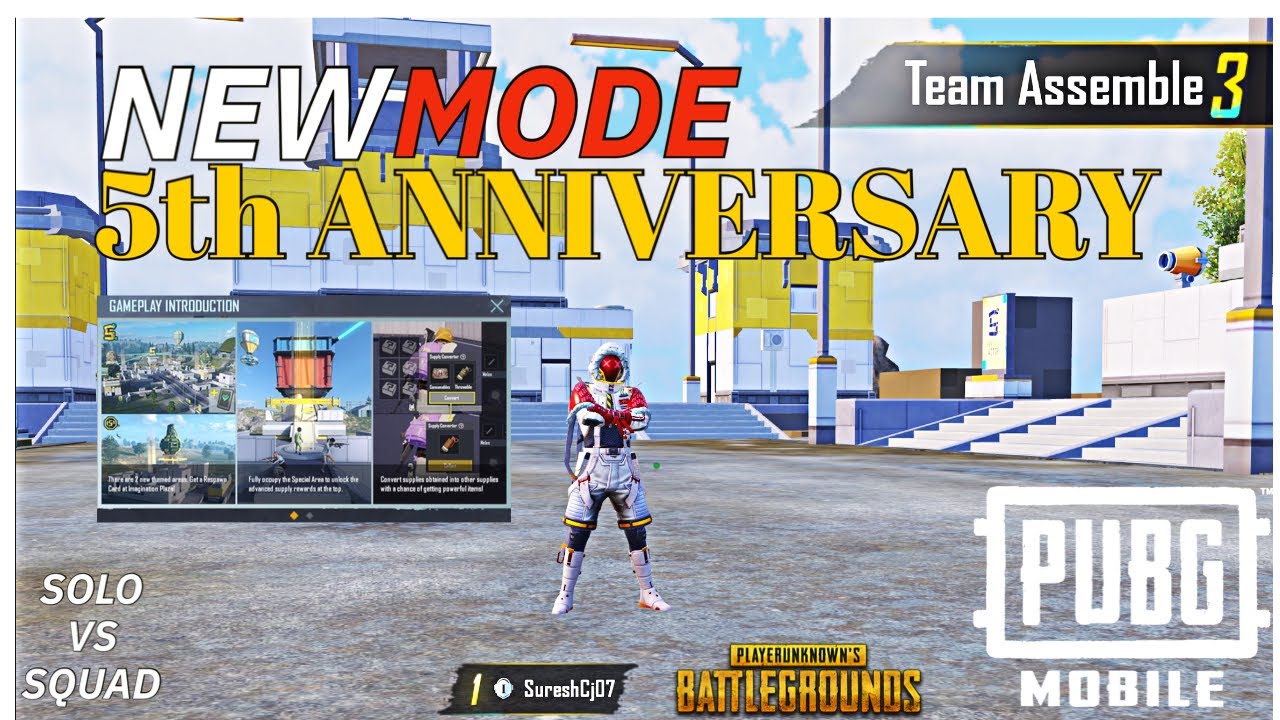 PUBG MOBILE 5th ANNIVERSARY..😍 GAMEPLAY [IMAGINATION PLAZA] (SOLO vs SQUAD)PUBG MOBILE