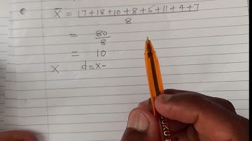How to find the mean square deviation of ungrouped data