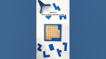 March 11✅ how to make calendar puzzle 🧩#custompuzzle #puzzle #calendarpuzzle #adventcalendar #diy