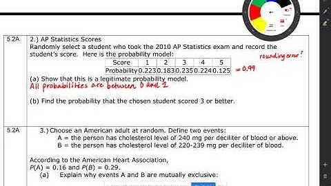 5.2A-5.2B Probability Rules, Two-Way Tables, and Venn Diagrams