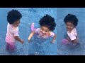 Stormi Webster Jumps in the Pool with her Clothes On
