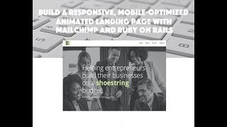Build a Responsive and Animated Landing Page with Rails | 6. Update Header & Footer Sections
