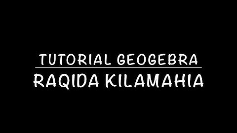 Tutorial Geogebra: Lingkaran dalam Segitiga! / Raqida Kilamahia