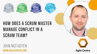 How does a Scrum Master manage conflict in a Scrum team?