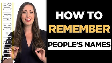 How to Remember Anyone