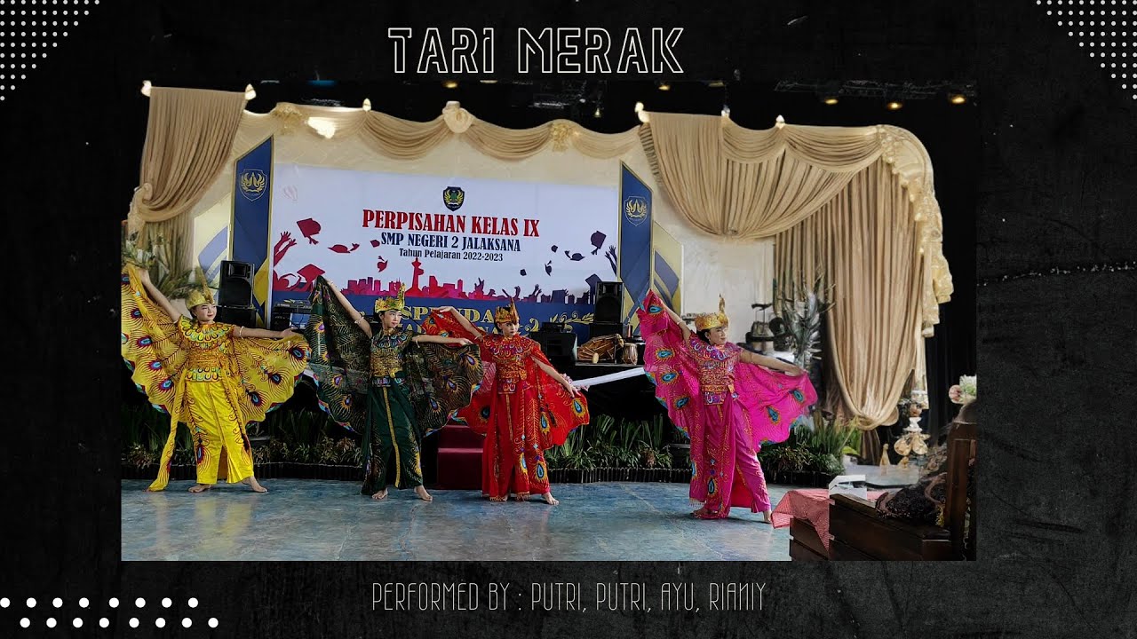 Perpisahan SMP 2023 - Tari Merak Dance Performance
