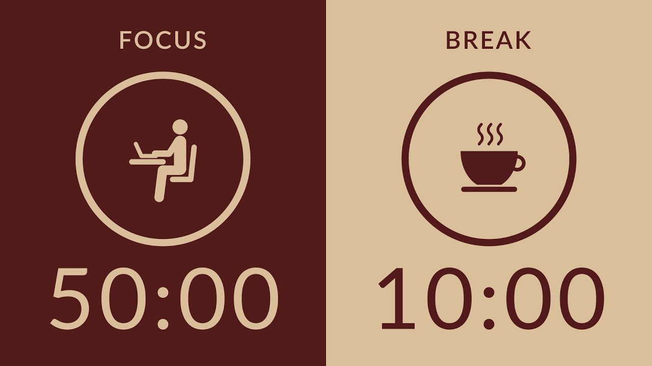 50/10 Pomodoro Timer | No Music 🔔 Bell Only | 2-Hour Study With Me for Deep Focus 🍅
