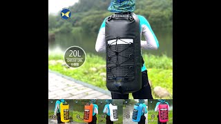 蝴蝶魚 DBS20320L 20L 乾溼分離 雙肩 防水袋 防水背包,附雙肩背帶 重量622g