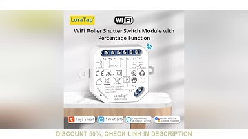LoraTap Tuya Smart WiFi Curtain Switch Relay Module for Roller Shutter Window Blinds Google Home Ale