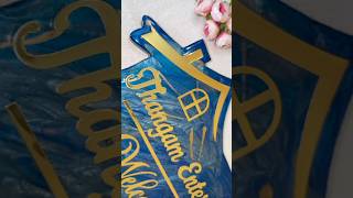 💫Luxury Blue Resin Name Board | 15-Inch Marble Design | Premium Gifting &amp; Home Décor✨