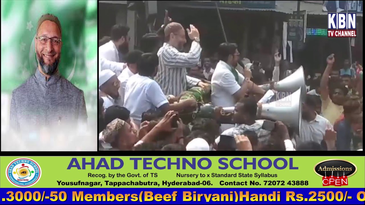 AIMIM Asaduddin owaisi Grand Road Show at solapur|Must Watch