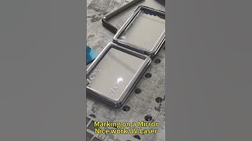 Marking on a Mirror, nice work UV laser#laser#marking#machine#craft#UVlaser
