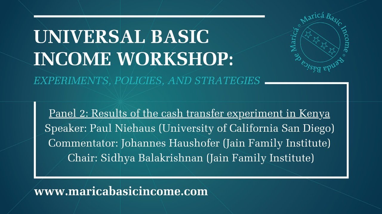 Panel 2 "Results of the cash transfer experiment in Kenya"