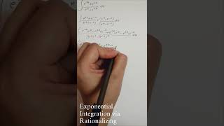 #shortvideo #Exponential Integration via Rationalizing #@MathWithPoulami #shorts
