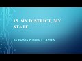 Class 4//EVS Part 1//Chapter 15. My District, My State//Question answers.