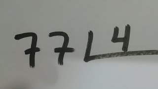 HOW TO DIVIDE 77/4