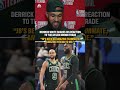 Derrick White shares his reaction to the Jaylen Brown trade