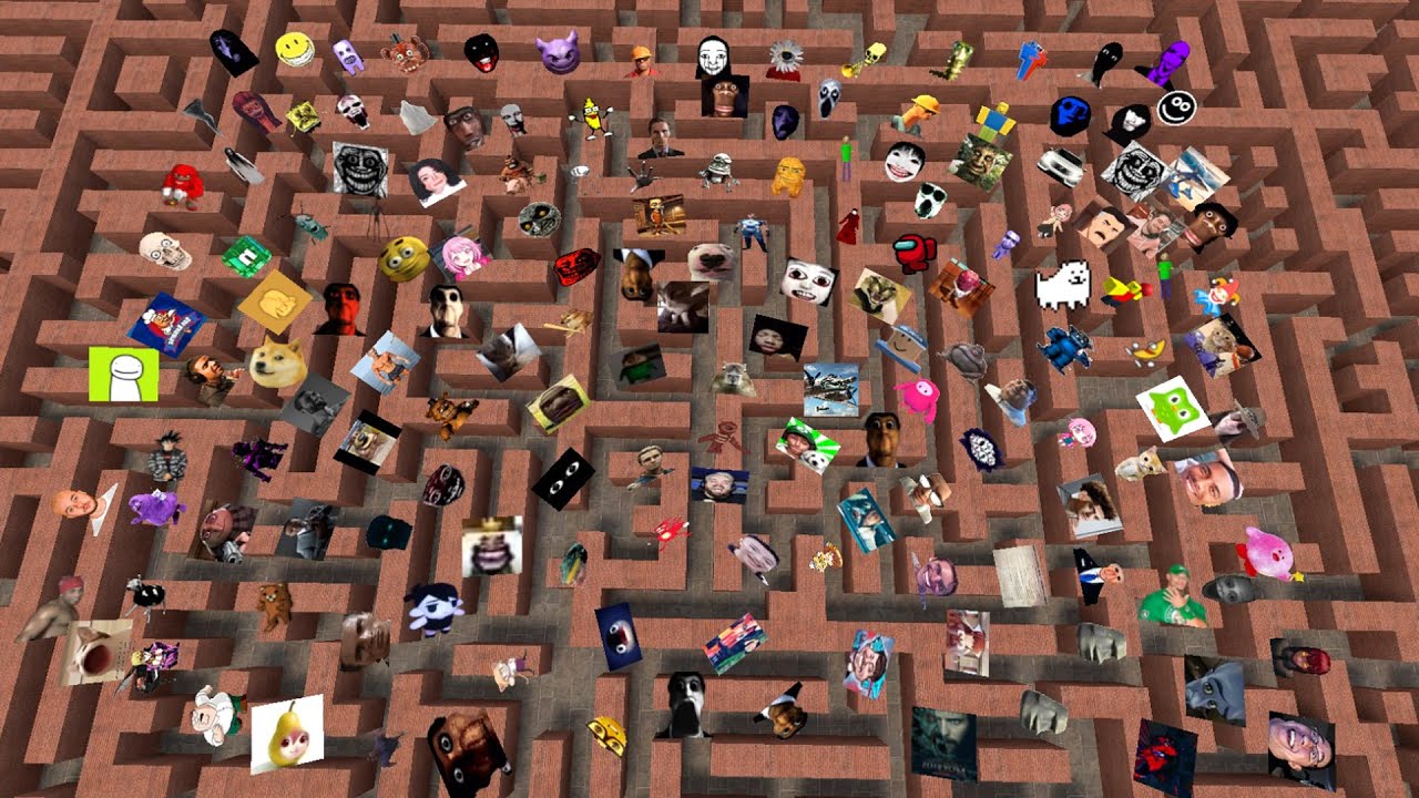 Лабиринт Nextbots Нико в Garry's Mod!