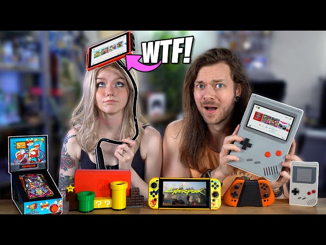 My Girlfriend(?) & I Buy WEIRD Nintendo Switch Accessories!