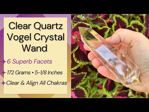 Clear Quartz Vogel Wand - 6 Facets • 172 Grams