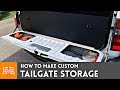 Custom Tailgate Storage // Land Cruiser