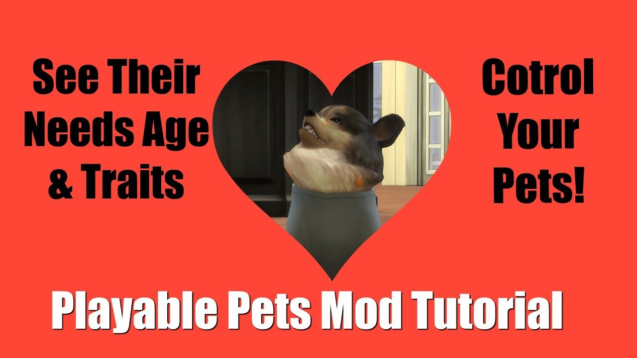 the sims 4 playable pets mod