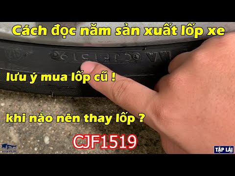 Cách đọc năm sản xuất của Lốp xe ! khi nào nên thay ? Ô Tô Vlog 96