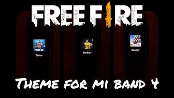 Mi band 4 custom firmware w/ Free Fire theme